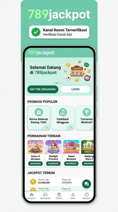 Tampilan kanal resmi 789jackpot