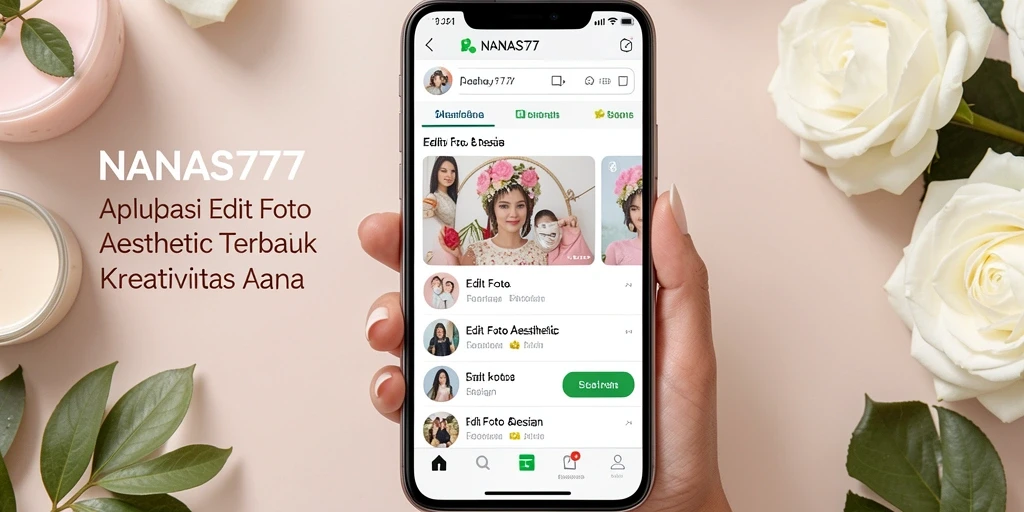 Tampilan antarmuka aplikasi NANAS777 yang menarik dan fungsional.